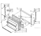 Kenmore 1068768433 freezer door parts diagram