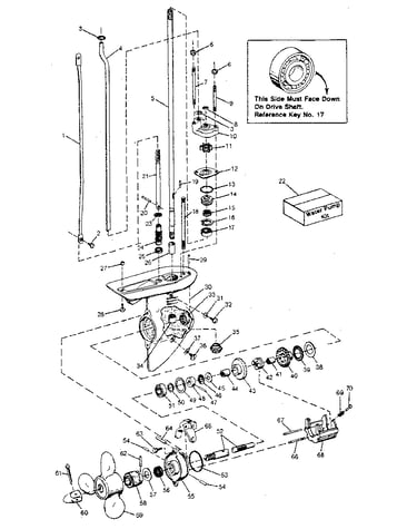 Gear housing assembly