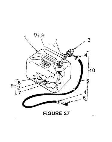 3 1/4 gal. fuel tank assembly - 190188