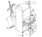 Kenmore 1068662161 cabinet parts diagram