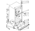 Kenmore 1068740912 cabinet parts diagram