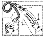 Kenmore 1162632580 hose and attachment parts diagram