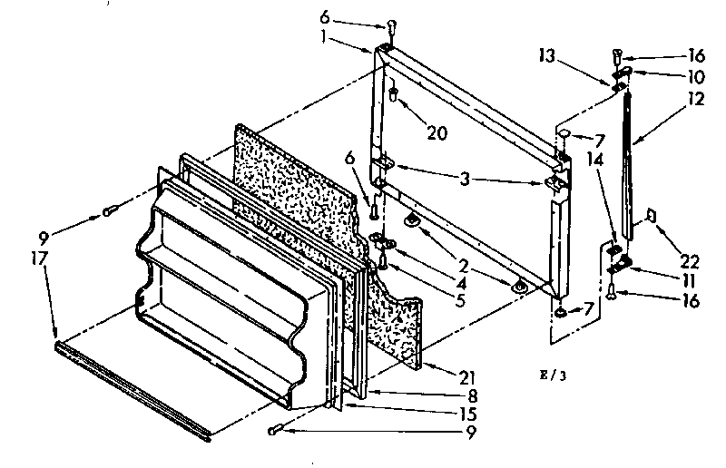 Freezer door parts