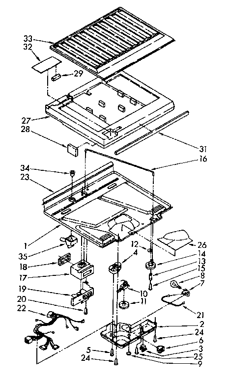 Compartment separator parts