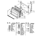 Kenmore 1068746470 freezer door parts diagram