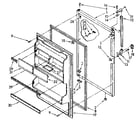Kenmore 1068746490 refrigerator door parts diagram