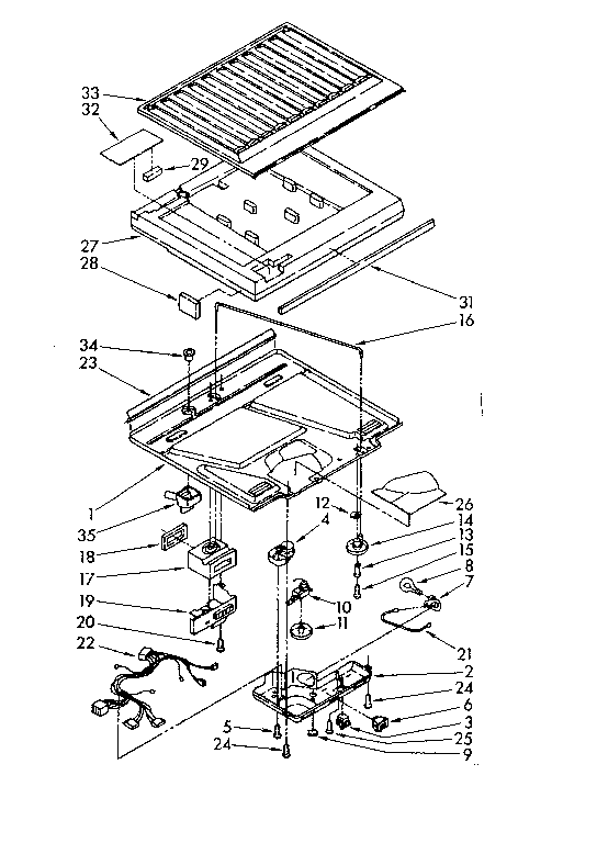 Compartment separator parts