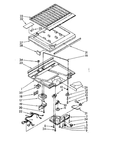 Compartment separator parts