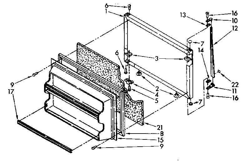 Freezer door parts