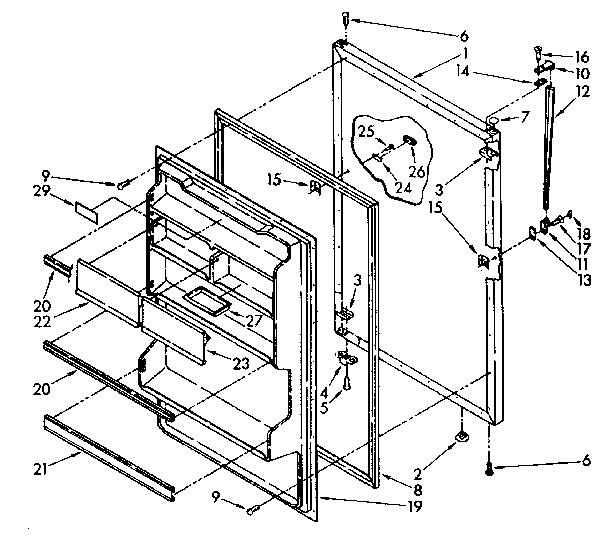 Refrigerator door parts