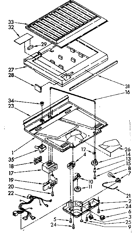Compartment separator parts