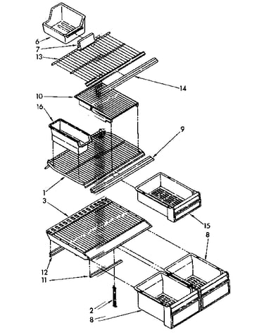 Shelf parts