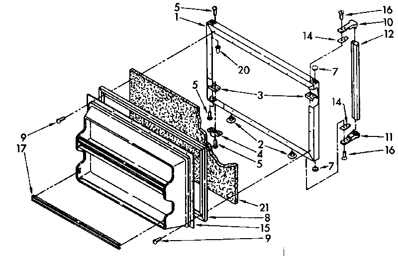 Freezer door parts