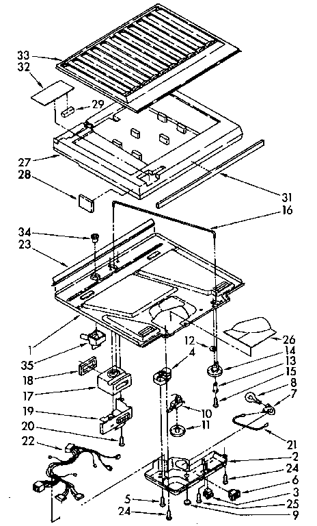 Compartment separator parts