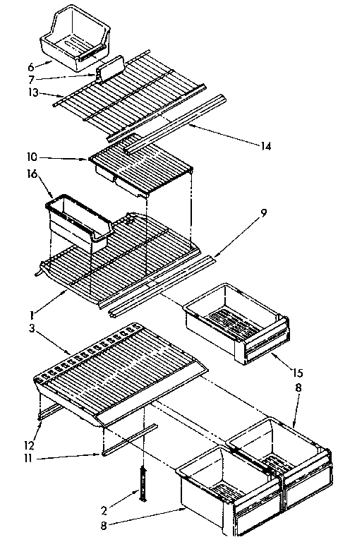 Shelf parts