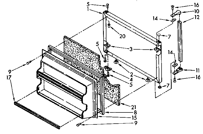 Freezer door parts