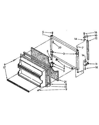 Freezer door parts