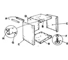 Craftsman 22205-CABINET RADIAL SAW unit parts diagram
