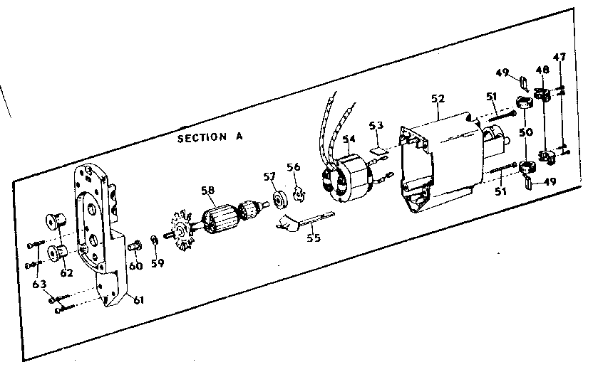 Field and armature assembly