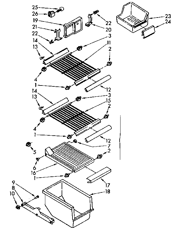 Freezer interior