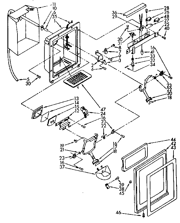 Dispenser front