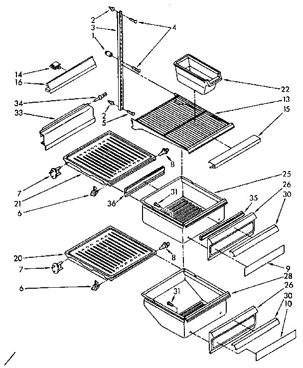 Refrigerator interior