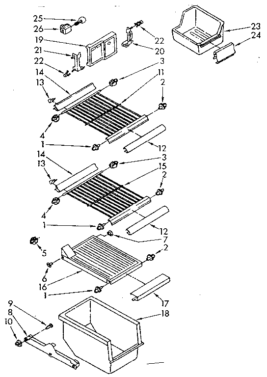 Freezer interior
