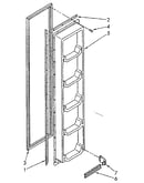 Freezer interior door panel
