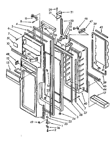 Refrigerator door