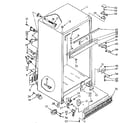 Kenmore 1068748552 cabinet parts diagram