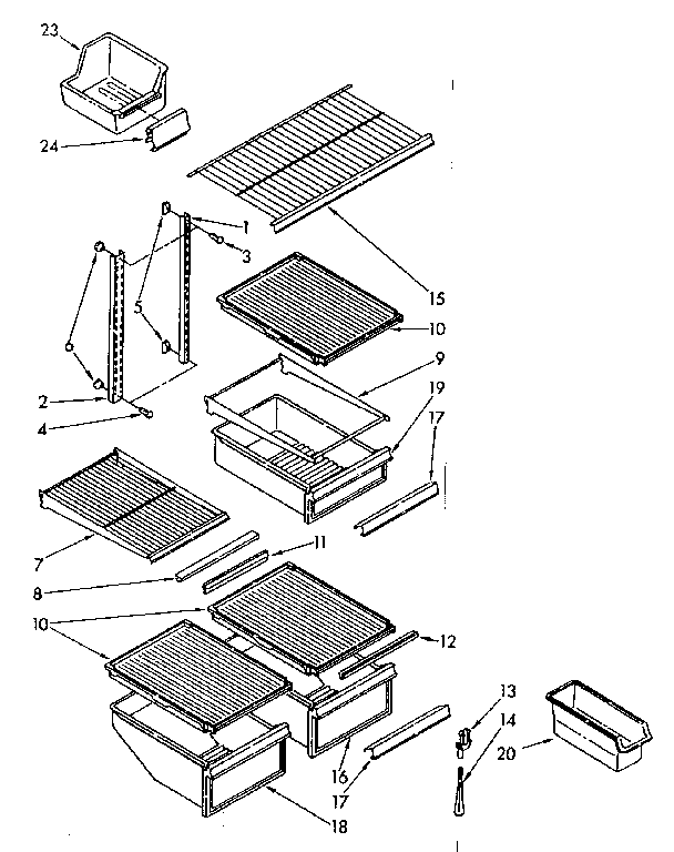 Shelf parts
