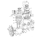 Craftsman 106175151 flywheel and crankcase assembly diagram