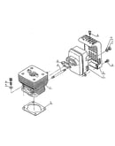 Cylinder and muffler