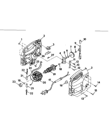 Field and armature assembly
