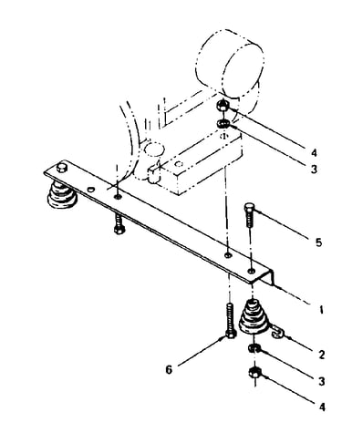 Engine mounting support (models 580.327111, 580.327121)