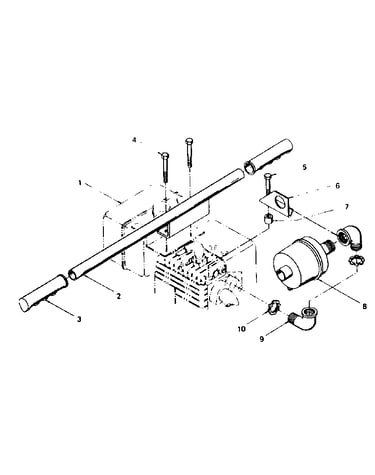 Handle and muffler (model 580.327111 only)