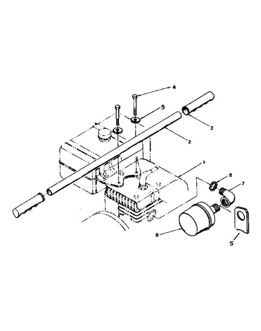 Muffler and handle (model 580.327121 only)