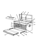 Drawer chest with tote tray