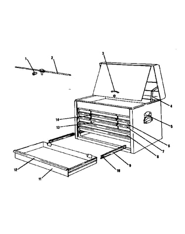 Drawer chest with lock
