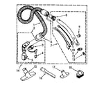 Kenmore 1162632080 hose and attachment diagram