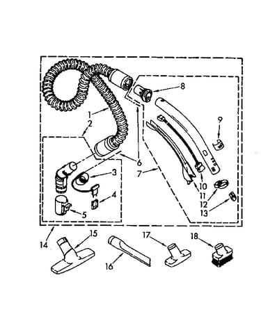 Hose and attachment