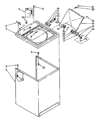 Top and cabinet