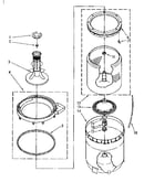 Agitator, basket and tub