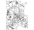 Kenmore 11087662100 cabinet parts diagram