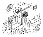 Kenmore 2538740842 electrical system and air handling parts diagram