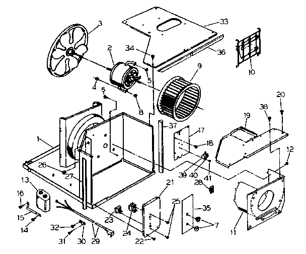 Electrical system and air handling parts