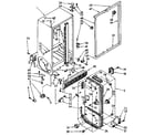 Kenmore 1068552910 cabinet parts diagram