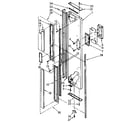 Kenmore 1068552910 freezer exterior door panel parts diagram