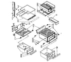 Kenmore 1068552980 refrigerator interior parts diagram