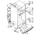 Kenmore 1068748620 cabinet parts diagram